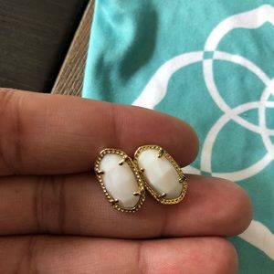 Kendra Scott White Ellie Studs